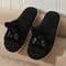 Cute Cartoon Cat Plush Fur Slippers Womens Open Toe NonSlip Indoor House Slides 6