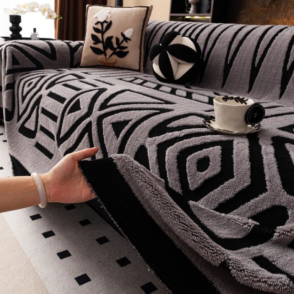 Bohemian Jacquard Sofa Protector Blanket Geometric AntiSlip Couch Cover Throw 6