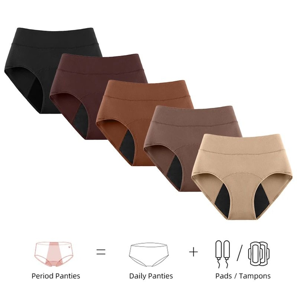3Layer Waterproof Menstrual Panties Womens Leakproof Period Maternity Underwear 2