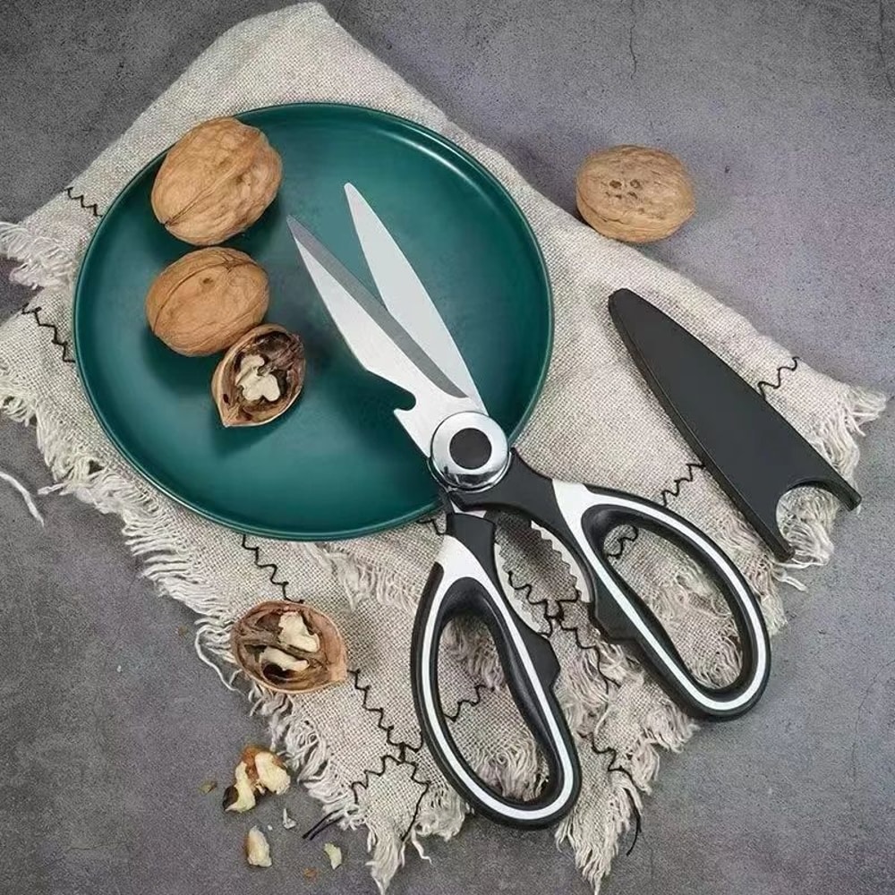 Heavy Duty Stainless Steel Kitchen Scissors Multifunction Poultry Fish Vegetable Shears 6
