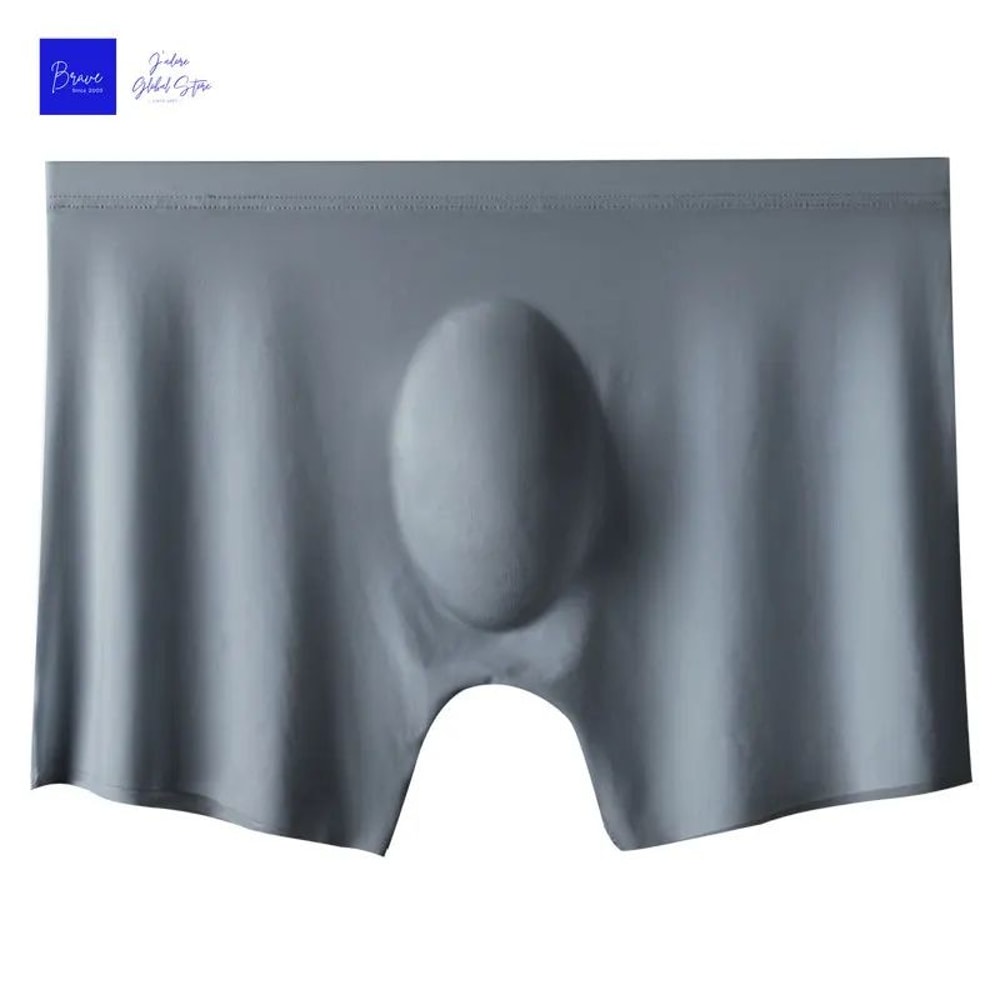 Mens Ice Silk Seamless Boxer Briefs Breathable Antibacterial Lightweight Underwear 7