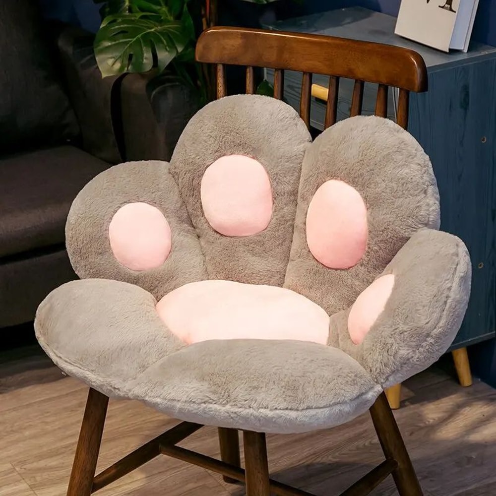 Kawaii Cat Paw Plush Floor Cushion Soft Stuffed Chair Sofa Seat Pad 1