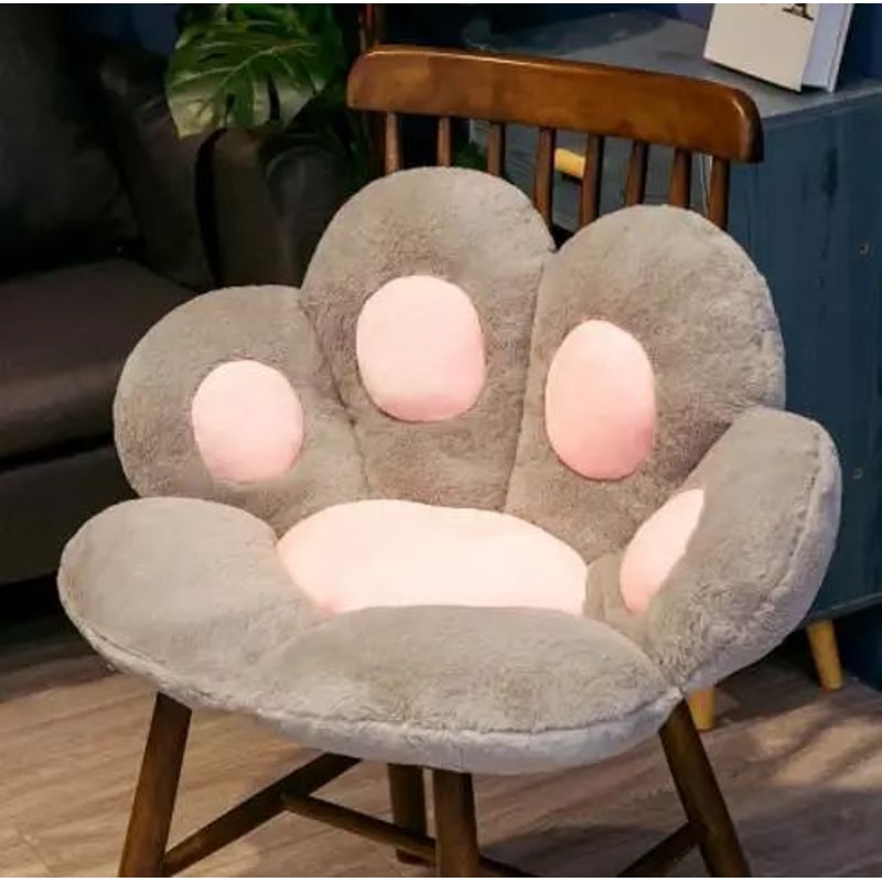 Kawaii Cat Paw Plush Floor Cushion Soft Stuffed Chair Sofa Seat Pad 8