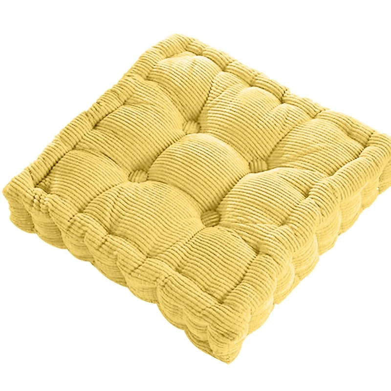Tufted Meditation Floor Cushion Thick Cotton Square Yoga Chair Seat Pillow 10