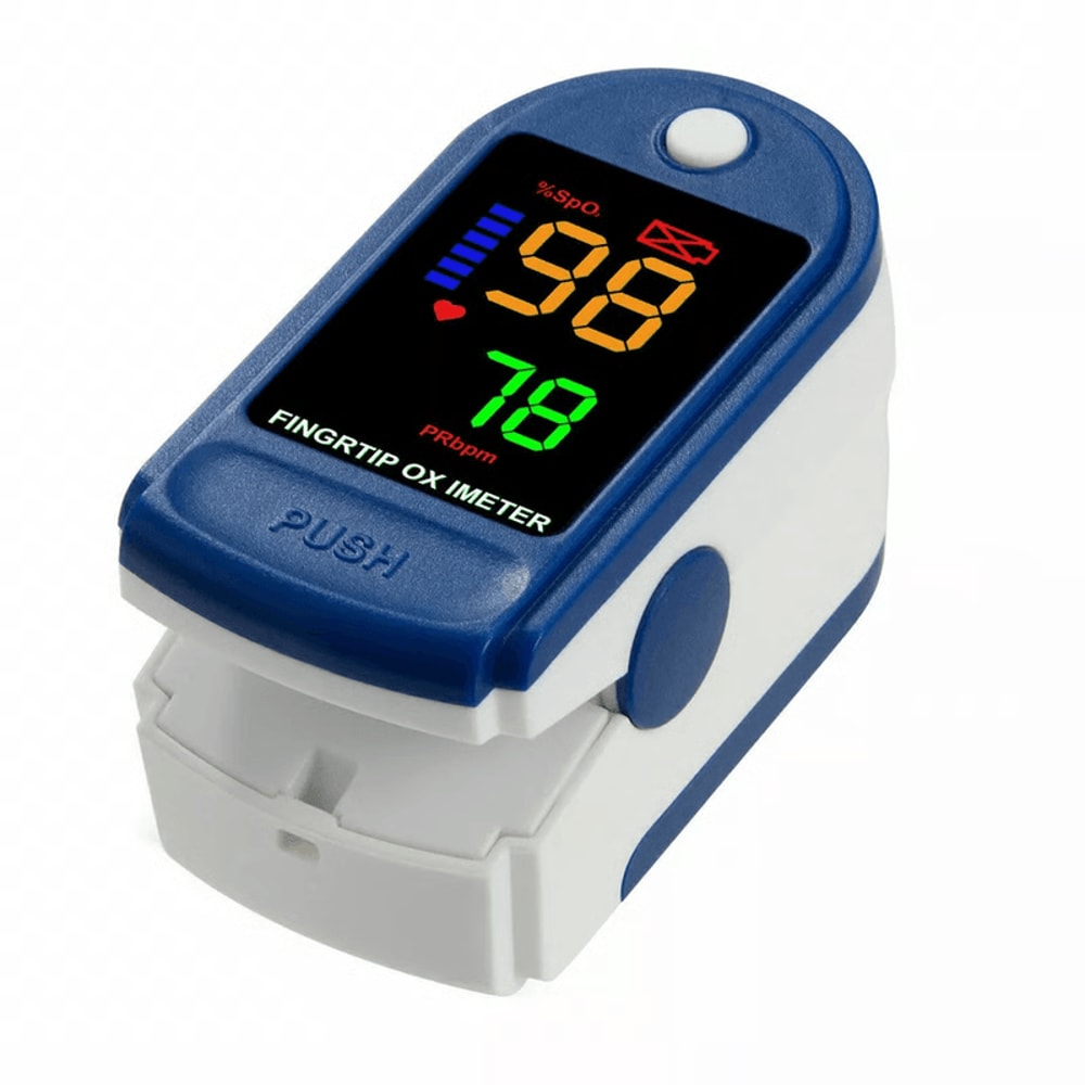 Digital Fingertip Pulse Oximeter Oxygen Saturation Heartbeat Monitor 0