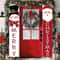 Runtow Christmas Door Banner Set 2pcs Santa Snowman Merry Christmas Hanging Decor 0