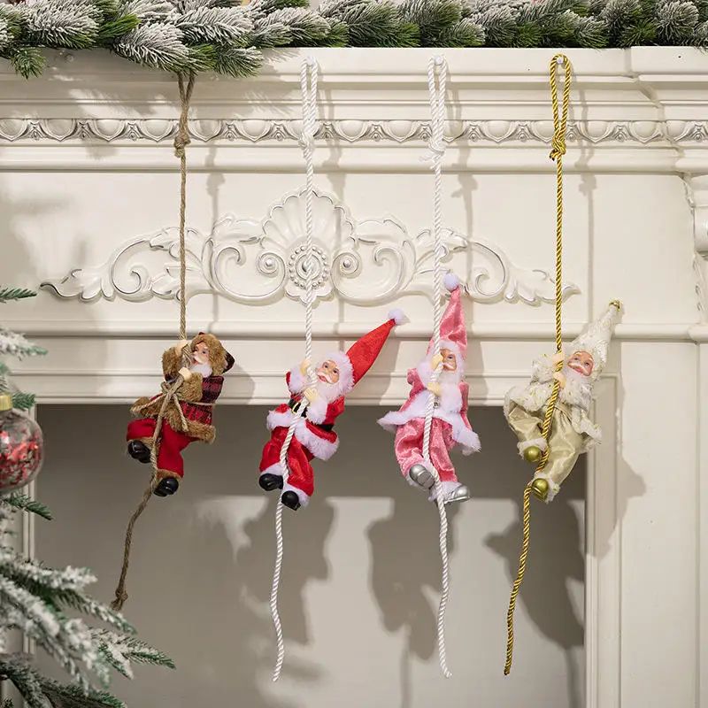 Santa Claus Hanging Christmas Ornament Merry Christmas Door Tree Pendant Decoration 2