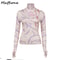 Korean Devil Idol Cosplay Tattoo Top Costume Set With Gloves KPop Stage Outfit Halloween Disguise 0