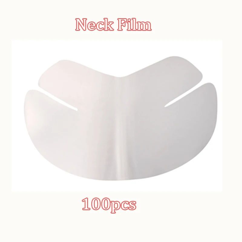 Disposable PE Facial Mask Wrap Neck Film Sheets Skin Care Absorption Beauty Mask Covers 100PCS 6