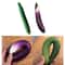 Realistic PU Artificial Cucumber Aubergine Display Prop Soft Simulation Vegetable Decor 0