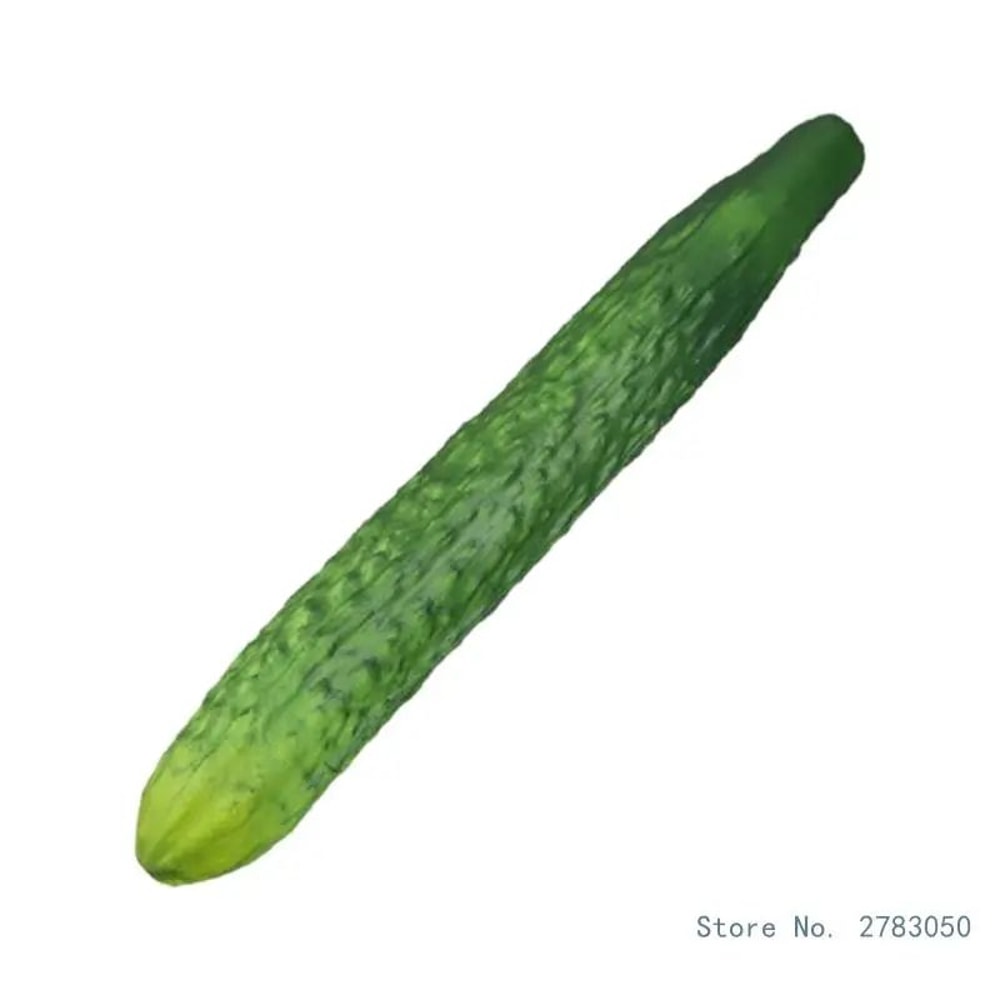 Realistic PU Artificial Cucumber Aubergine Display Prop Soft Simulation Vegetable Decor 6