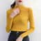 Womens Mock Neck Knit Sweater Slim Fit Vintage Korean Style Pullover 12