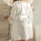 Womens Lace Ice Silk Satin Robe Nightgown Soft Summer Sleepwear Pajama Dress S3XL 2