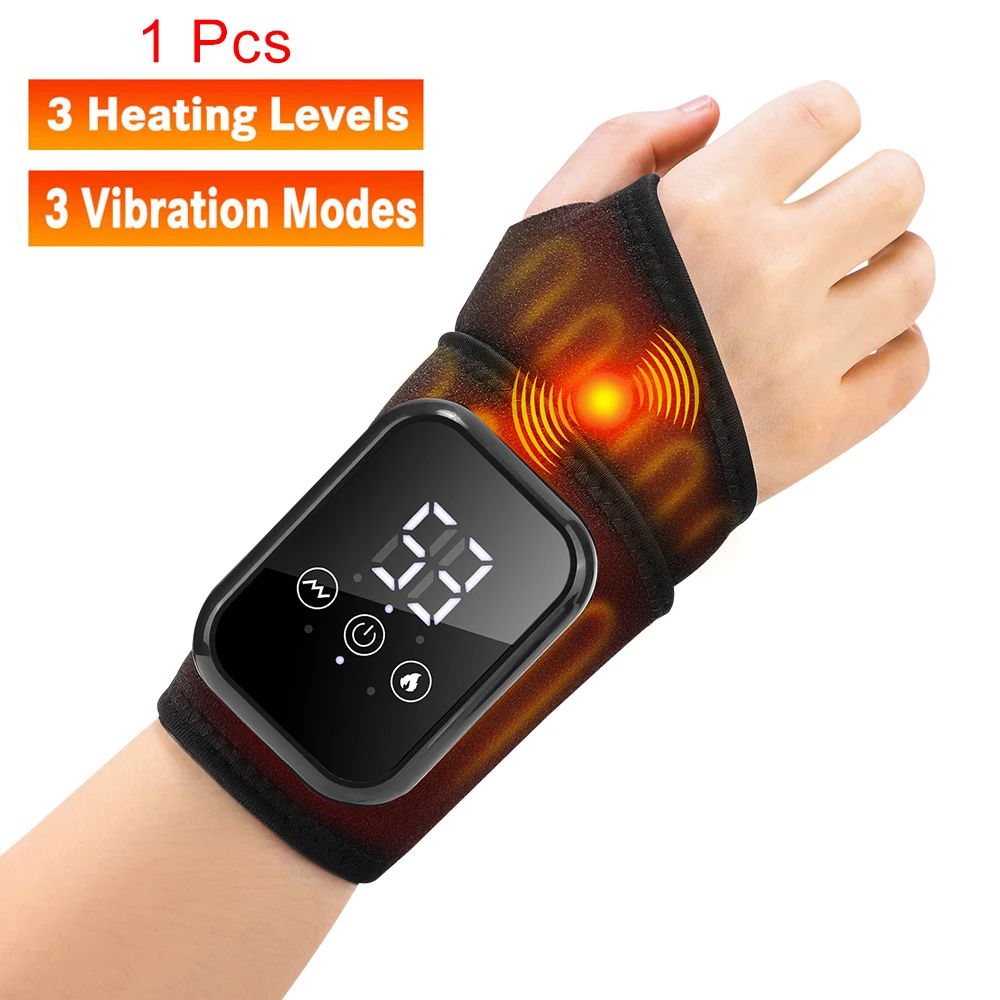 Rechargeable Heated Ankle Brace Massager With Vibration Adjustable Compression Support 9