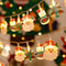 FestiveGlow Santa Snowman LED Christmas String Lights Battery Operated Holiday Decorative Garland 1