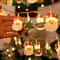 FestiveGlow Santa Snowman LED Christmas String Lights Battery Operated Holiday Decorative Garland 5