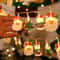 FestiveGlow Santa Snowman LED Christmas String Lights Battery Operated Holiday Decorative Garland 6