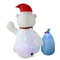 7ft Christmas Inflatable Polar Bear Penguin With Gift Bags LED Rotating Outdoor Holiday Decoratio 1