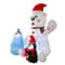 7ft Christmas Inflatable Polar Bear Penguin With Gift Bags LED Rotating Outdoor Holiday Decoratio 3