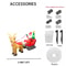 787ft Christmas Inflatable Santa Sleigh With Reindeer LED Lights Outdoor Yard Holiday Decoration 3
