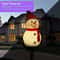 Solar Powered Christmas Snowman Garden Lights Outdoor Holiday Decoration Stake Light 1
