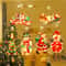 LED Christmas Window Hanging Suction Light Festive Decorative Lamp For Home Shop Display 0