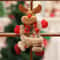 Plush Christmas Tree Hanging Ornaments Snowman Reindeer Bear Holiday Decorations 2