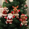 Plush Christmas Tree Hanging Ornaments Snowman Reindeer Bear Holiday Decorations 4