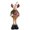 3pcs Christmas Standing Doll Set Santa Claus Snowman Reindeer Plush Holiday Decorations 8
