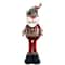 3pcs Christmas Standing Doll Set Santa Claus Snowman Reindeer Plush Holiday Decorations 9
