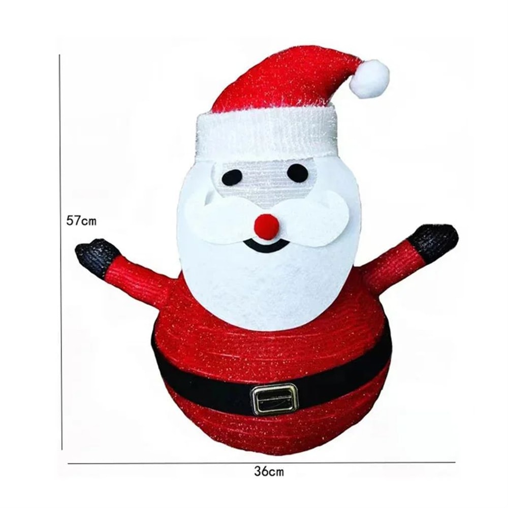 LED Santa Claus Snowman Garden Stake Lights Waterproof Christmas Lawn Decoration With 40 LEDs 3