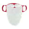 Santa Claus Beard Mask Costume Prop Red White Christmas Holiday Prank Mask 4
