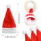 Mini Santa Hat Cutlery Holders Christmas Tableware Fork Knife Decoration Bags 4