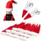 Mini Santa Hat Cutlery Holders Christmas Tableware Fork Knife Decoration Bags 6