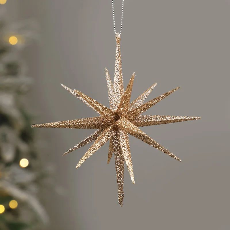 Glitter Exploding Star Christmas Ornament Hanging Star Tree Decoration 3