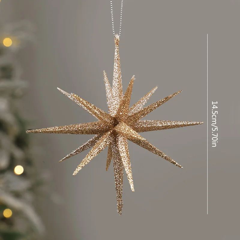 Glitter Exploding Star Christmas Ornament Hanging Star Tree Decoration 8