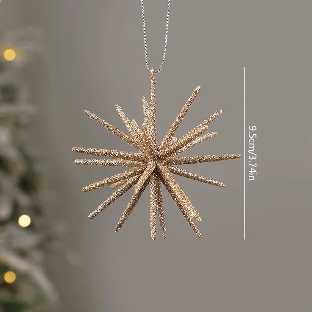 Glitter Exploding Star Christmas Ornament Hanging Star Tree Decoration 9