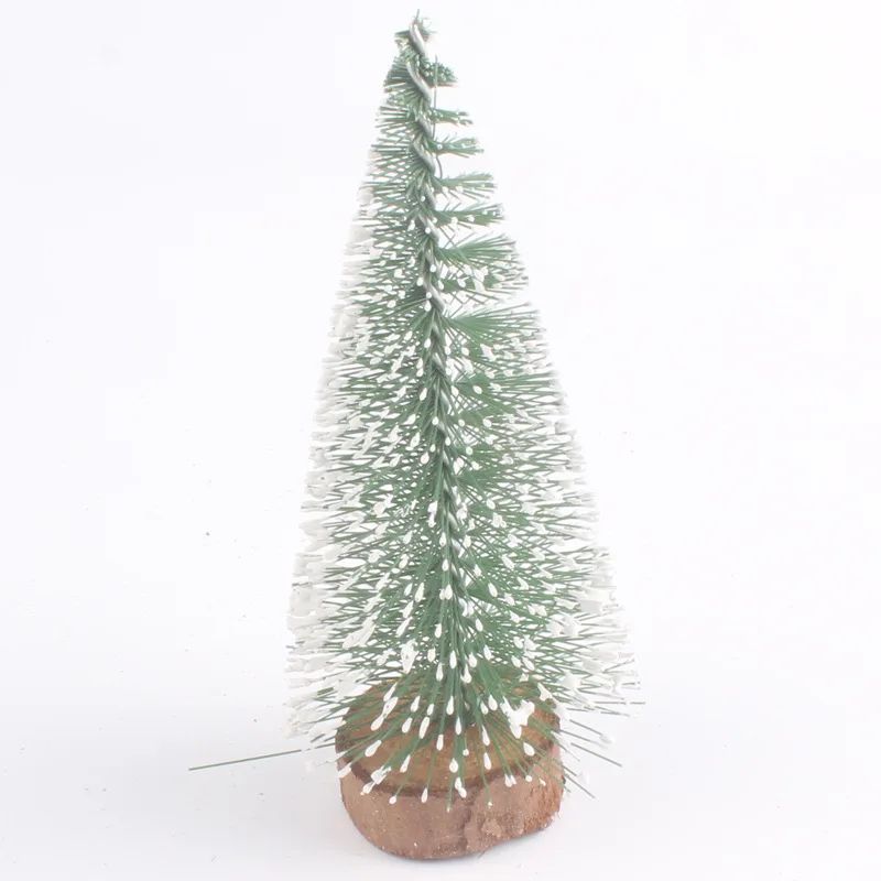 Snow Flocked Mini Christmas Trees DIY Miniature Pine Decorations For Holiday Displays 0