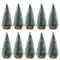 Snow Flocked Mini Christmas Trees DIY Miniature Pine Decorations For Holiday Displays 6