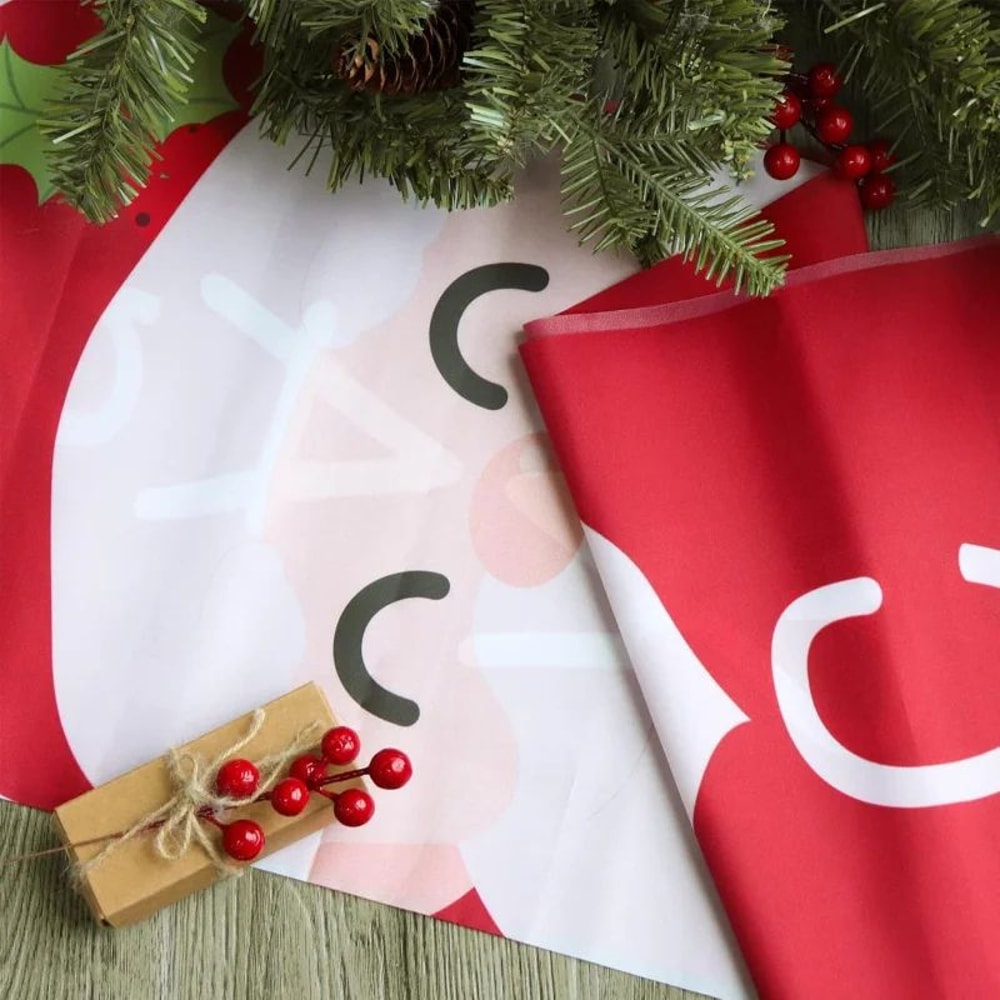 Christmas Outdoor Yard Sign Set Santa Snowman Porch Hanging Decorations With Durable Poles 3