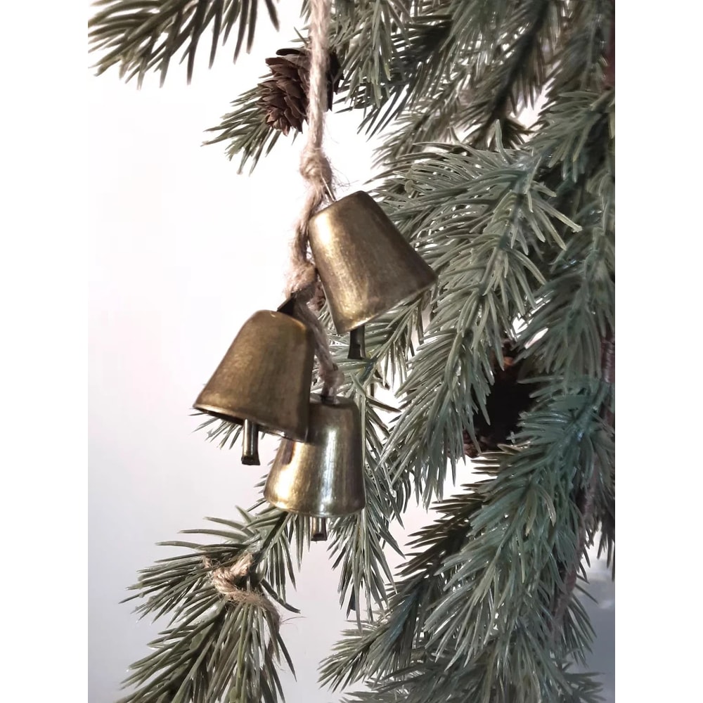 Vintage Hanging Cow Bells Christmas Ornaments Rustic Antique Bell Tree Decorations 0