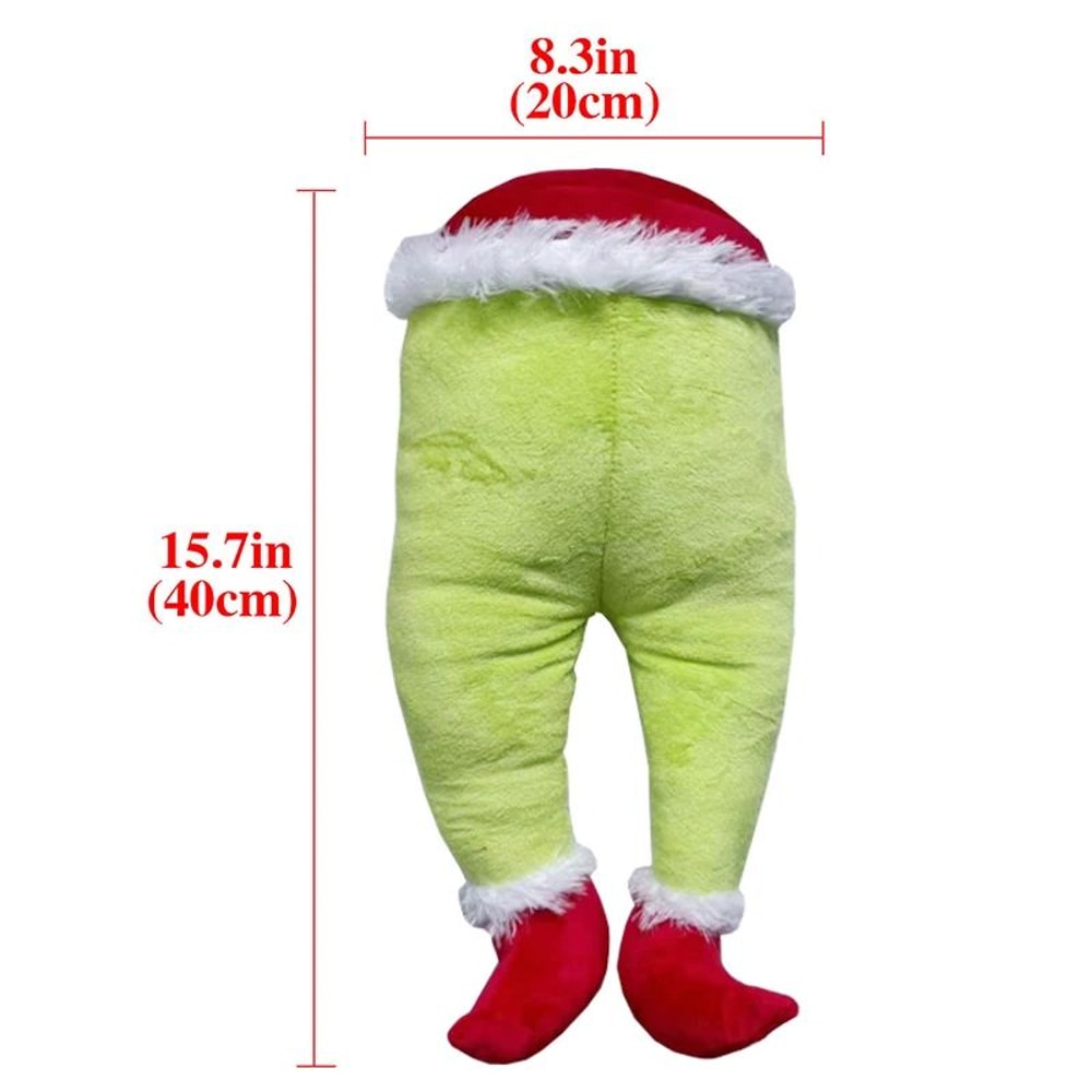 Santa Claus Legs Christmas Ornament Red Green Hanging Holiday Decoration 7