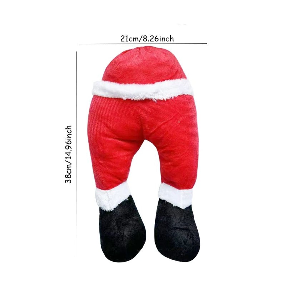 Santa Claus Legs Christmas Ornament Red Green Hanging Holiday Decoration 6