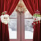 Christmas Curtain Clips Hooks Santa Snowman Retro Plaid Window Decoration 1