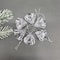 6pcs Acrylic Crystal Christmas Tree Pendant Transparent Diamond Holiday Hanging Ornaments 4