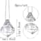 6pcs Acrylic Crystal Christmas Tree Pendant Transparent Diamond Holiday Hanging Ornaments 5