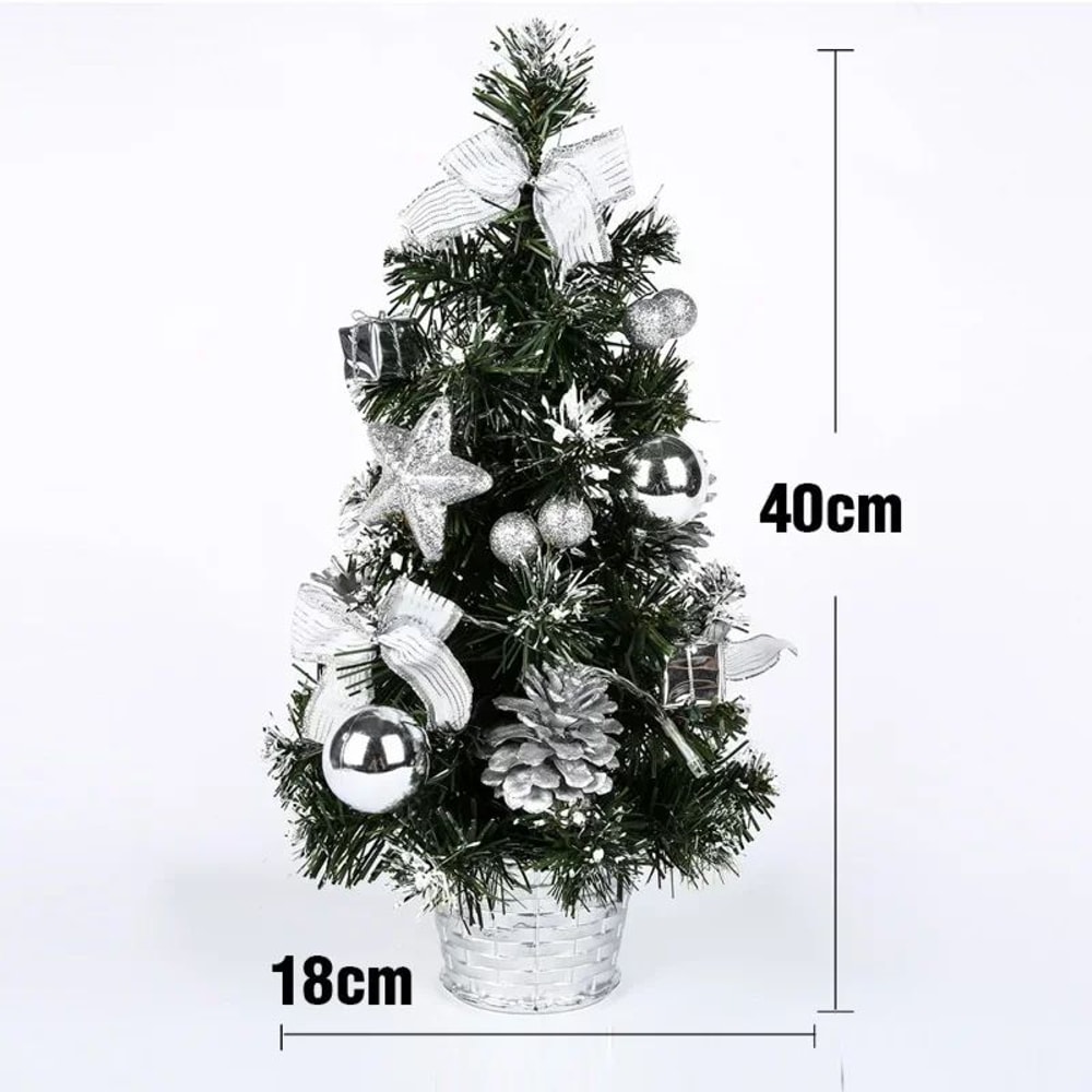 LED Mini Pine Christmas Tree Night Light 157in Festive Tabletop Holiday Decoration 2