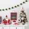 Mini Christmas Tree With Lights Mini Christmas Tree Ornament Christmas Decorations Flocking Beads M 2