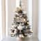 Mini Christmas Tree With Lights Mini Christmas Tree Ornament Christmas Decorations Flocking Beads M 0