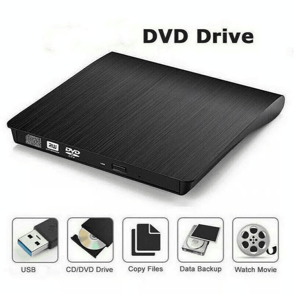 Slim External DVD Drive USB 30 CDDVD Burner Reader For Laptop PC And Mac 7
